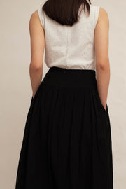 Kallie Textured Midi Skirt