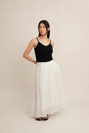 Kallie Textured Midi Skirt