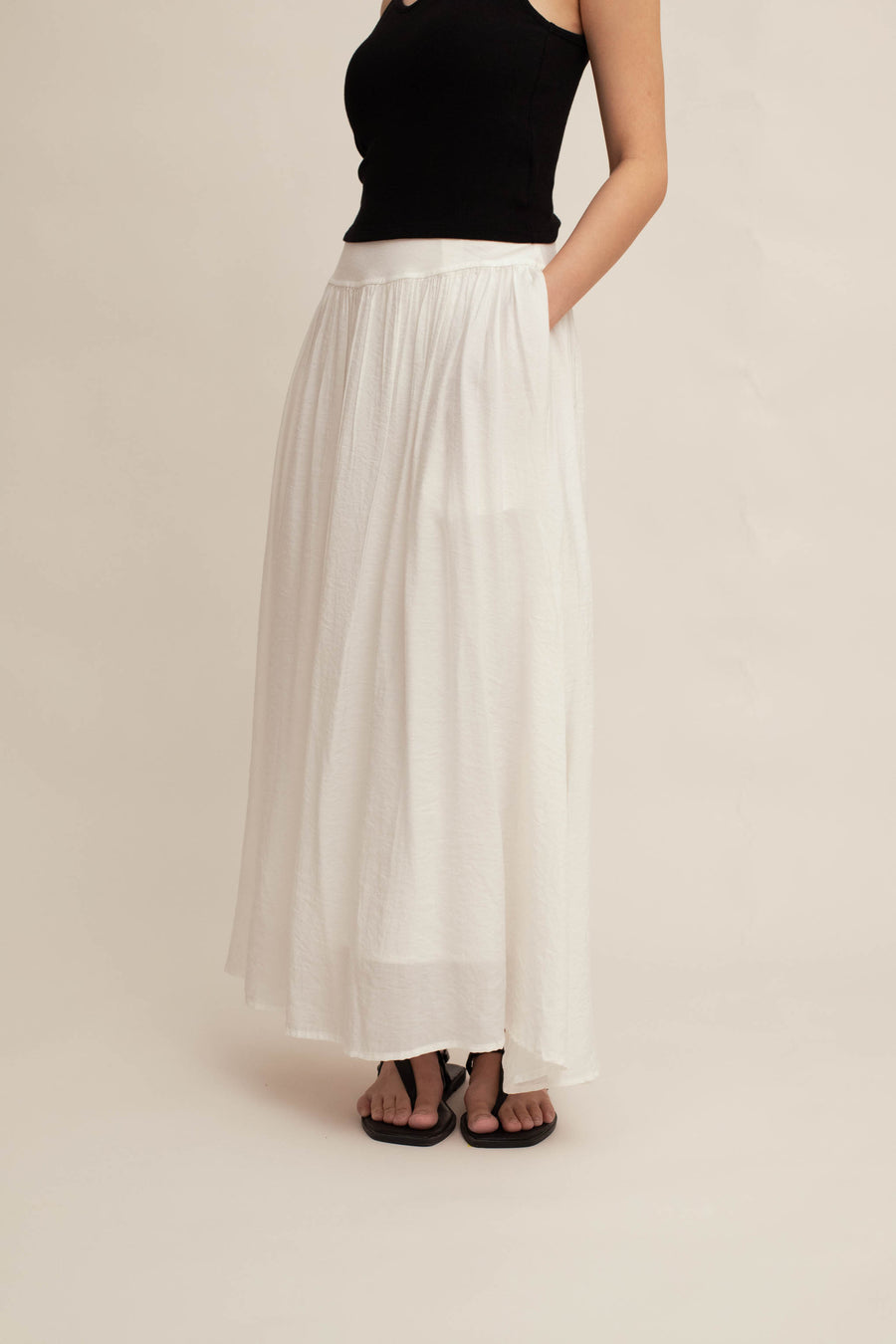 Kallie Textured Midi Skirt