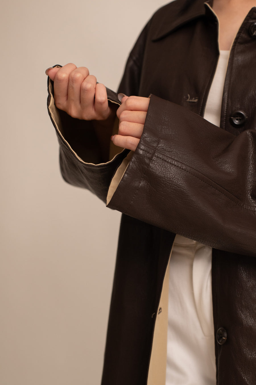 Kendra Reversible Leather Jacket