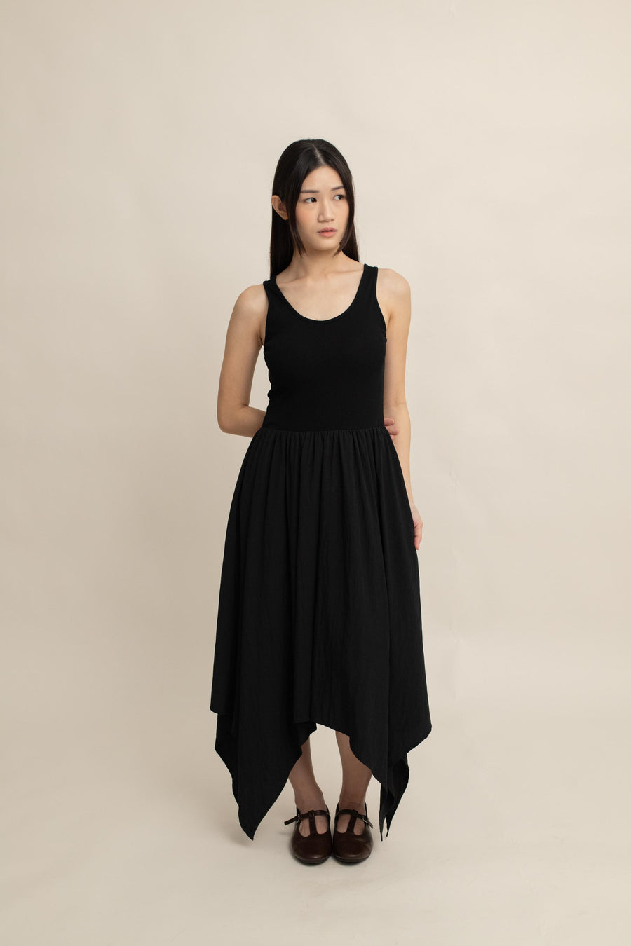 Kylie Asymmetric Hem Dress