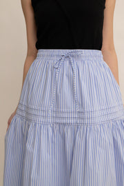 Lina Stripe Tiered Skirt