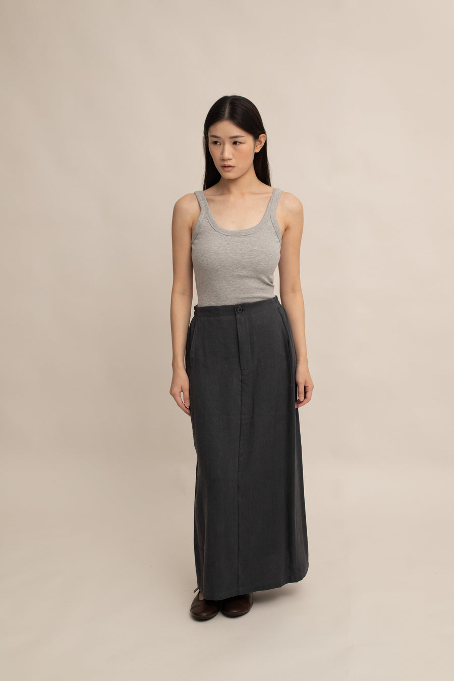 Linnie Linen Midi Skirt