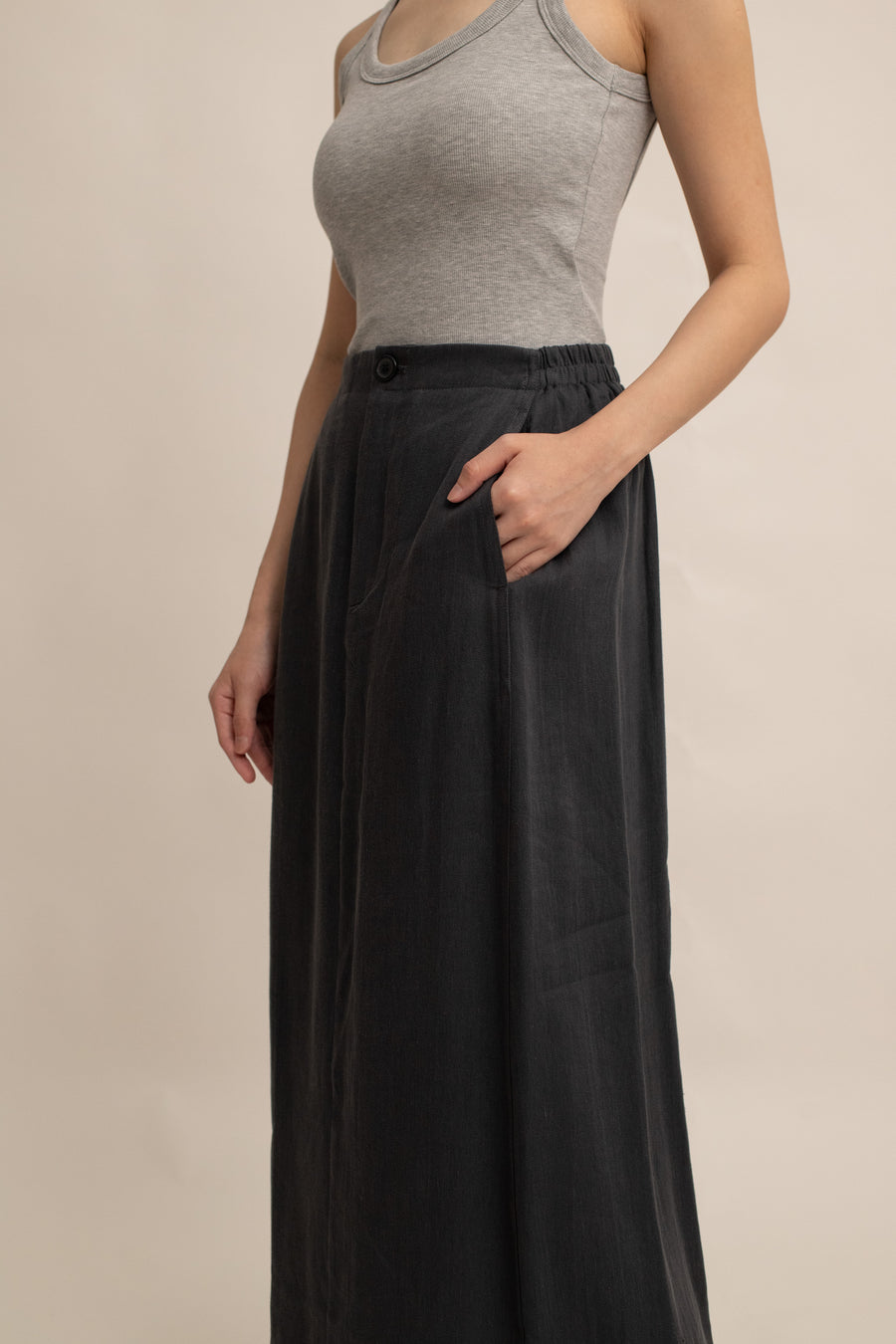 Linnie Linen Midi Skirt