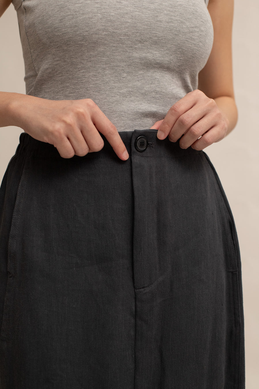 Linnie Linen Midi Skirt