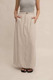 Linnie Linen Midi Skirt
