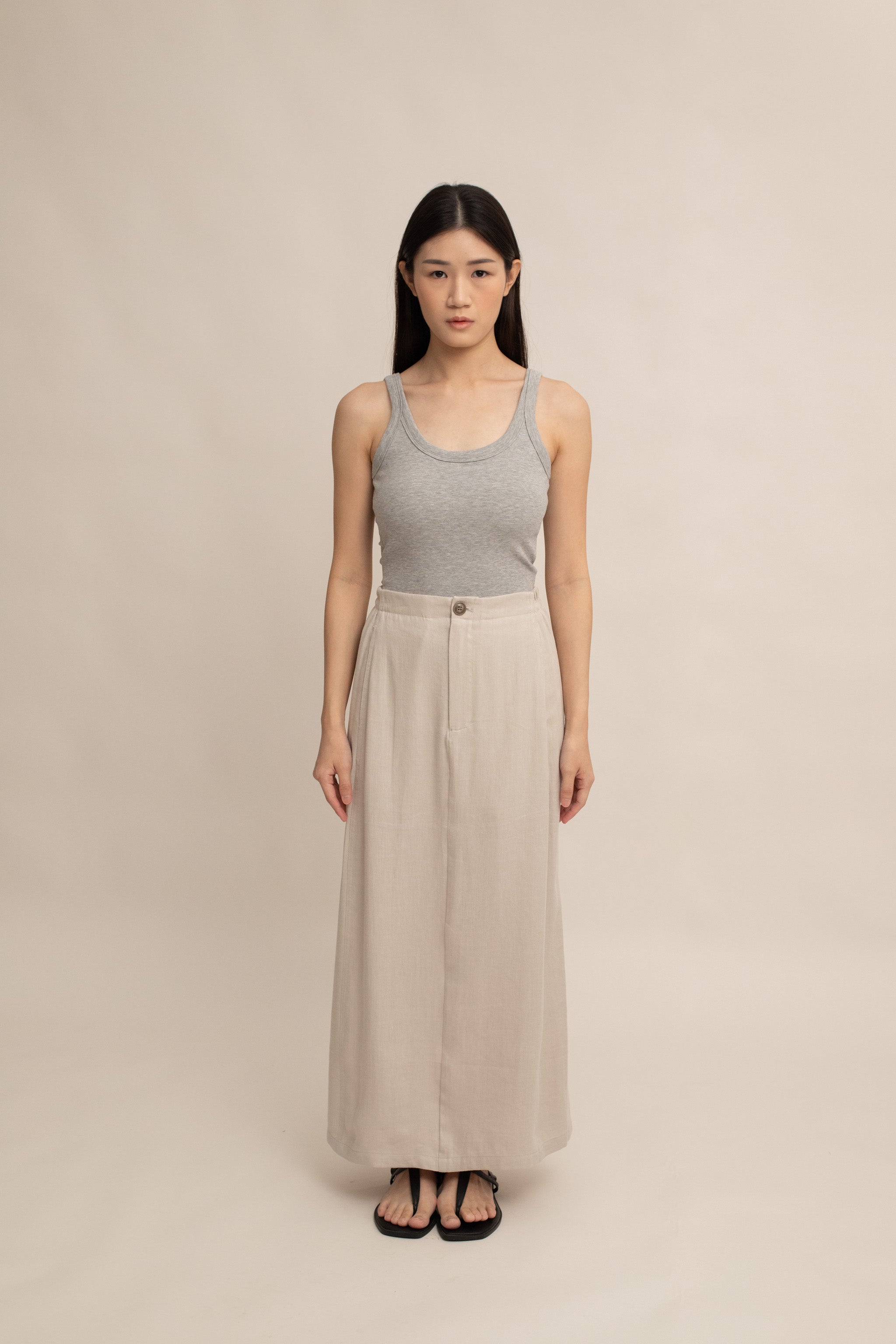 Linnie Linen Midi Skirt