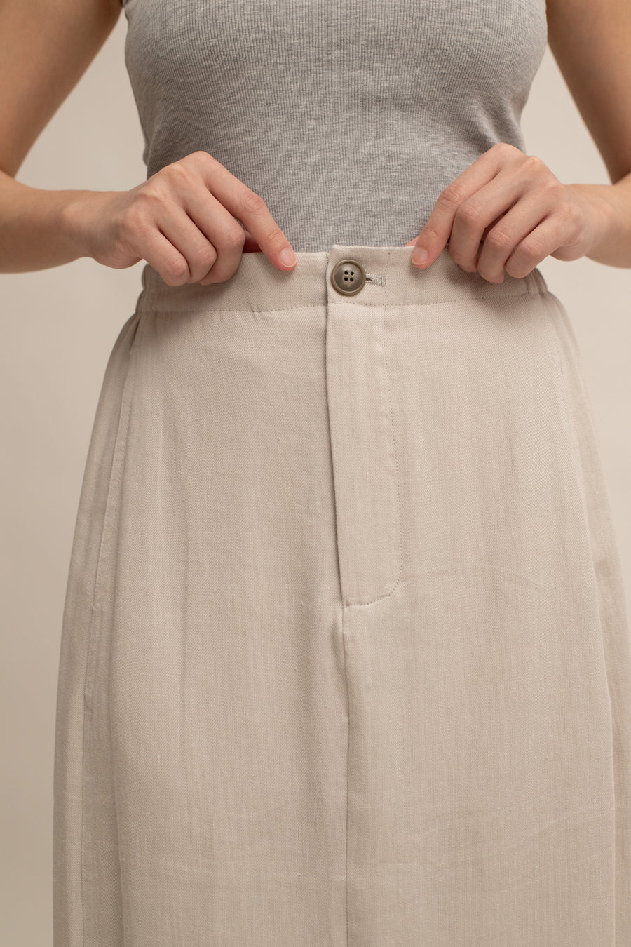 Linnie Linen Midi Skirt