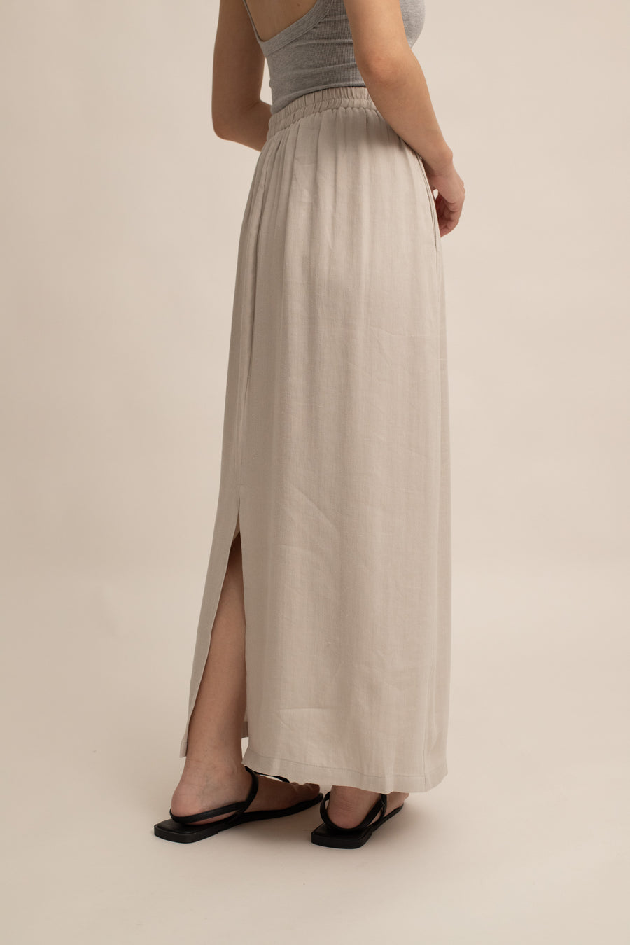 Linnie Linen Midi Skirt