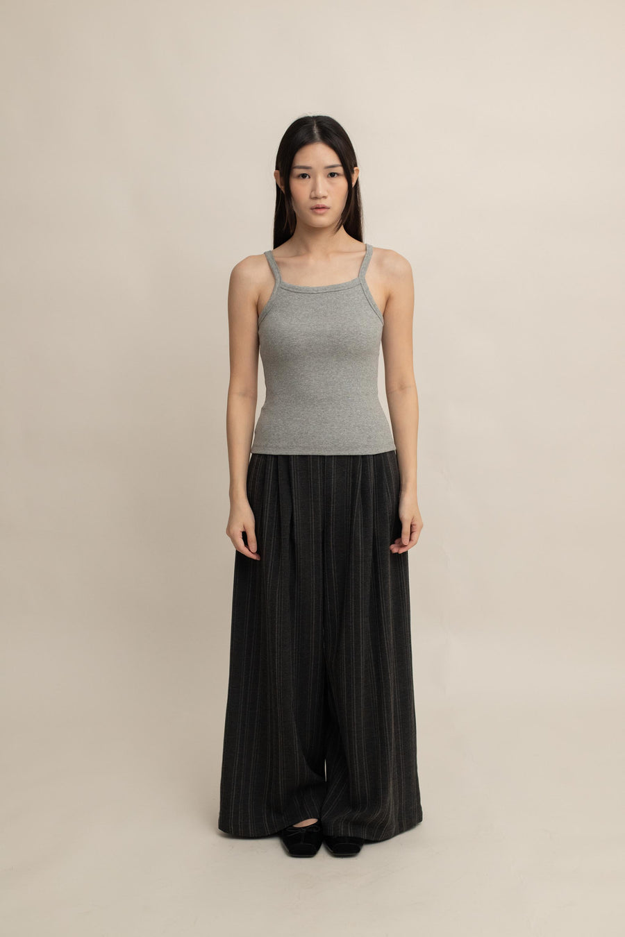 Lune Ribbed Square-Neck Cami