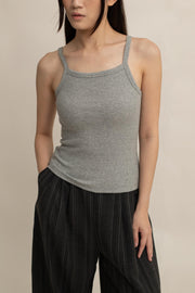Lune Ribbed Square-Neck Cami