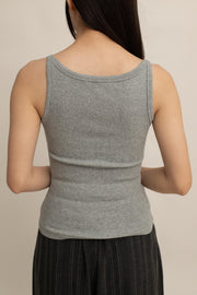 Lune Ribbed Square-Neck Cami