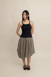 Lune Ribbed Square-Neck Cami