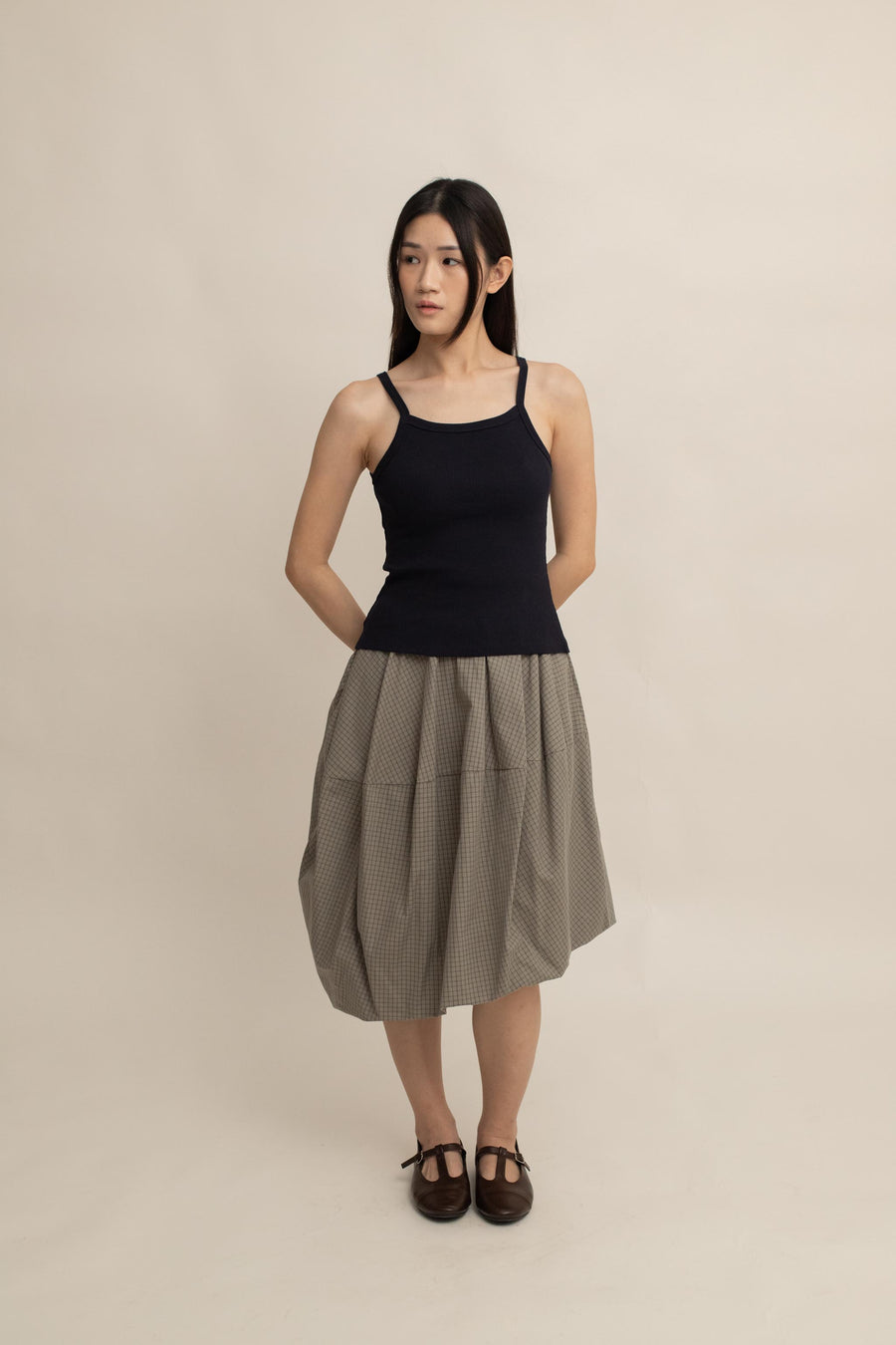 Lune Ribbed Square-Neck Cami