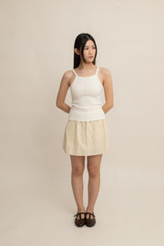 Lune Ribbed Square-Neck Cami