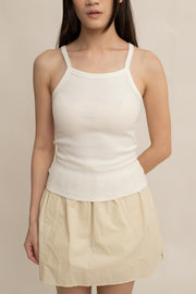 Lune Ribbed Square-Neck Cami