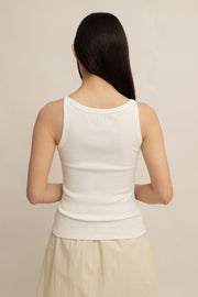 Lune Ribbed Square-Neck Cami