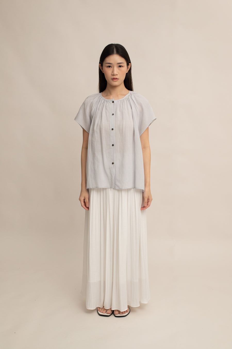 Lyra Button Top