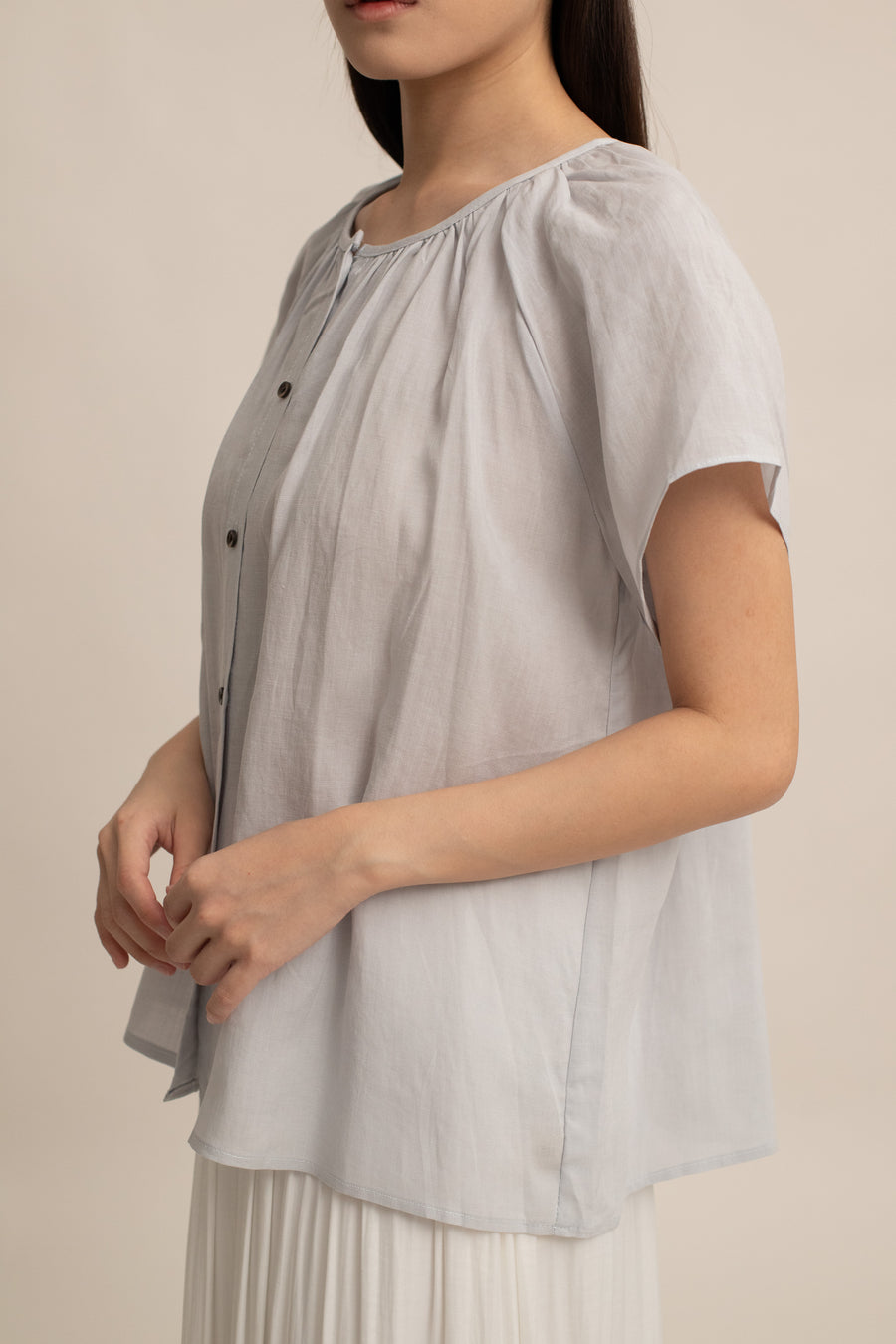 Lyra Button Top