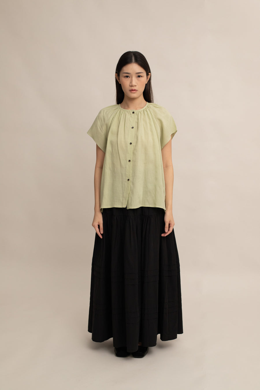 Lyra Button Top
