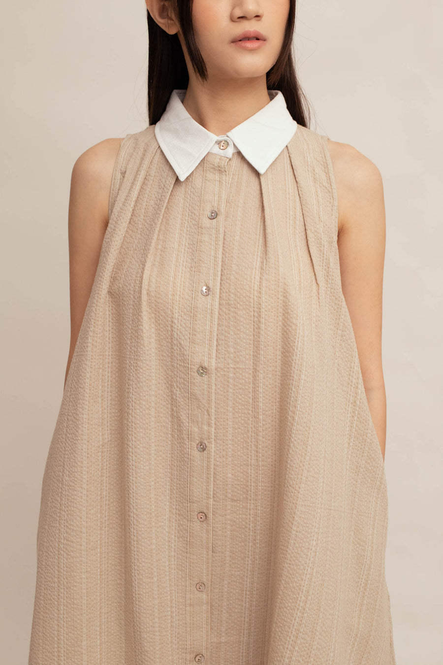 Maribel Collar Midi Dress