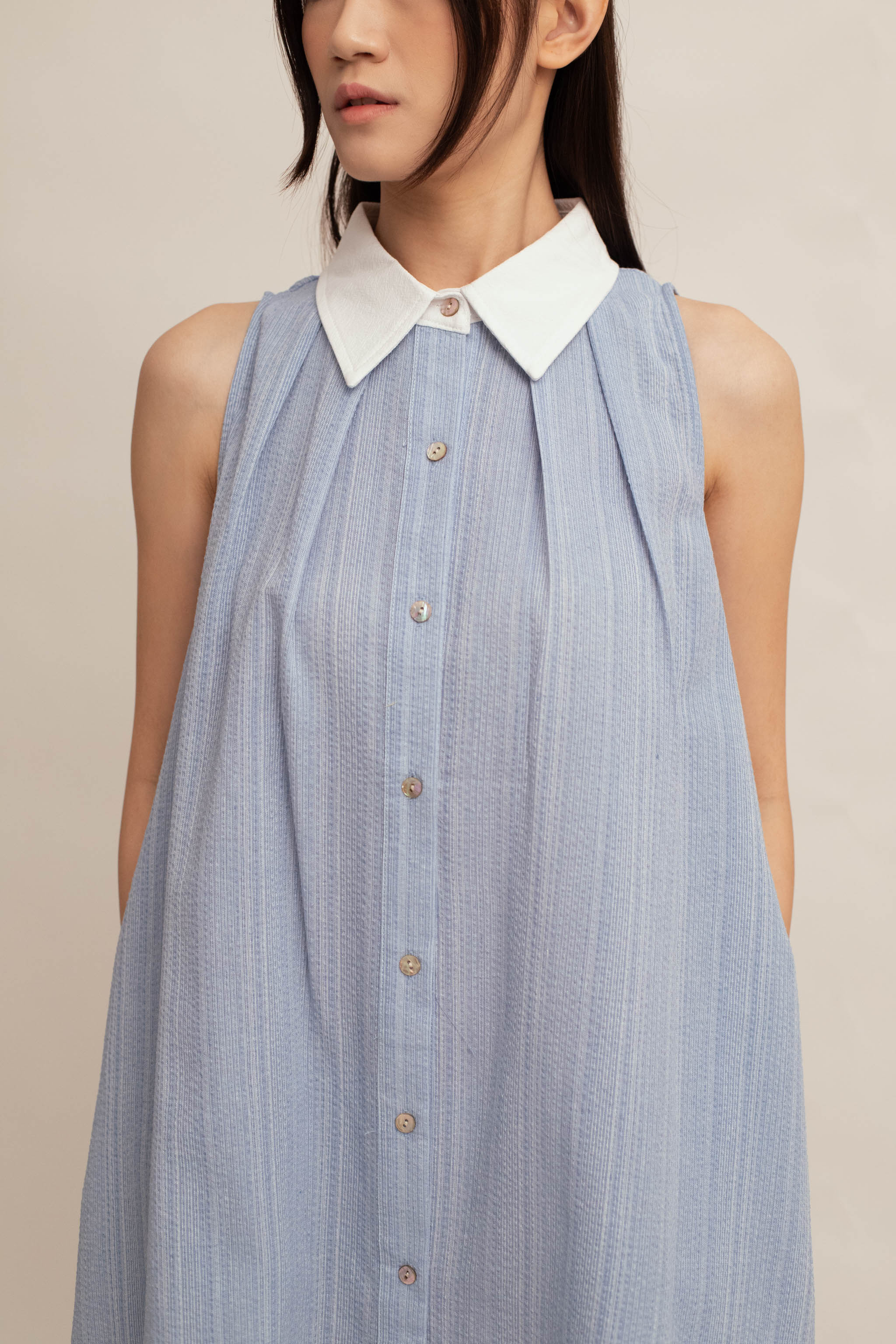 Maribel Collar Midi Dress