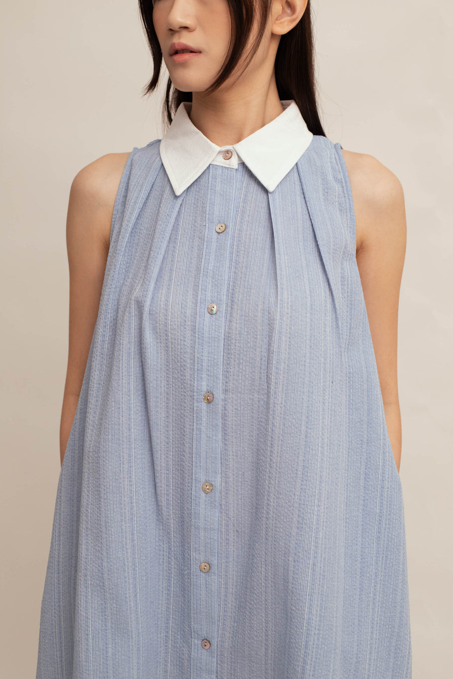 Maribel Collar Midi Dress