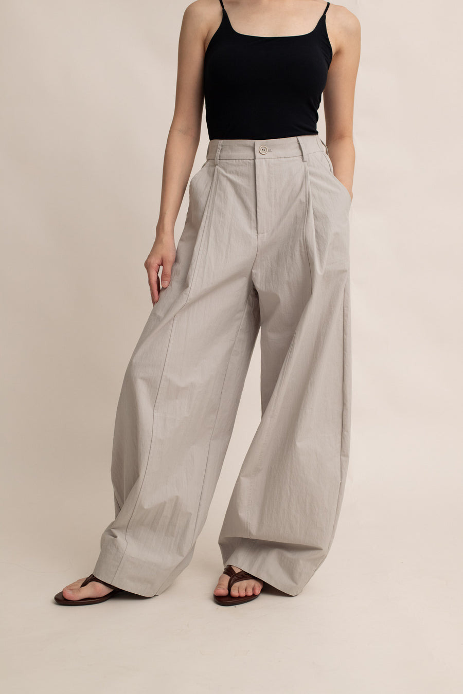 Opal Wide-Leg Cotton Pants