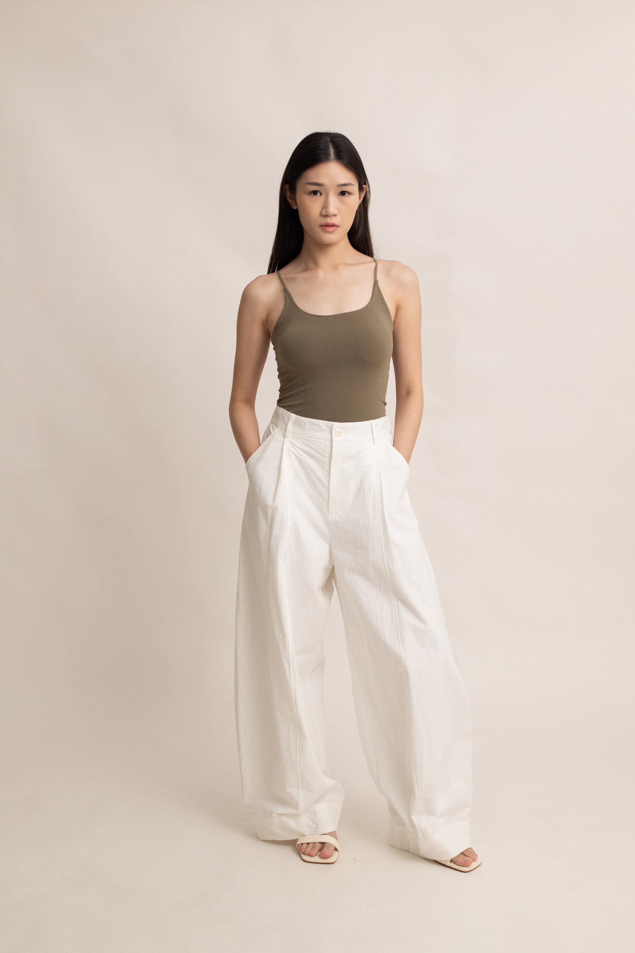 Opal Wide-Leg Cotton Pants
