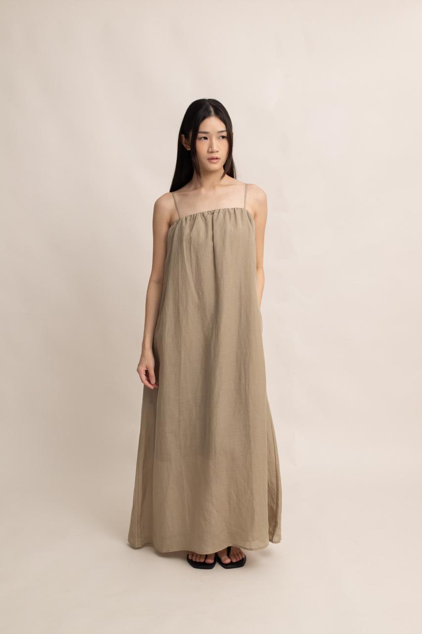 Clara Linen Maxi Dress