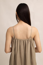 Clara Linen Maxi Dress