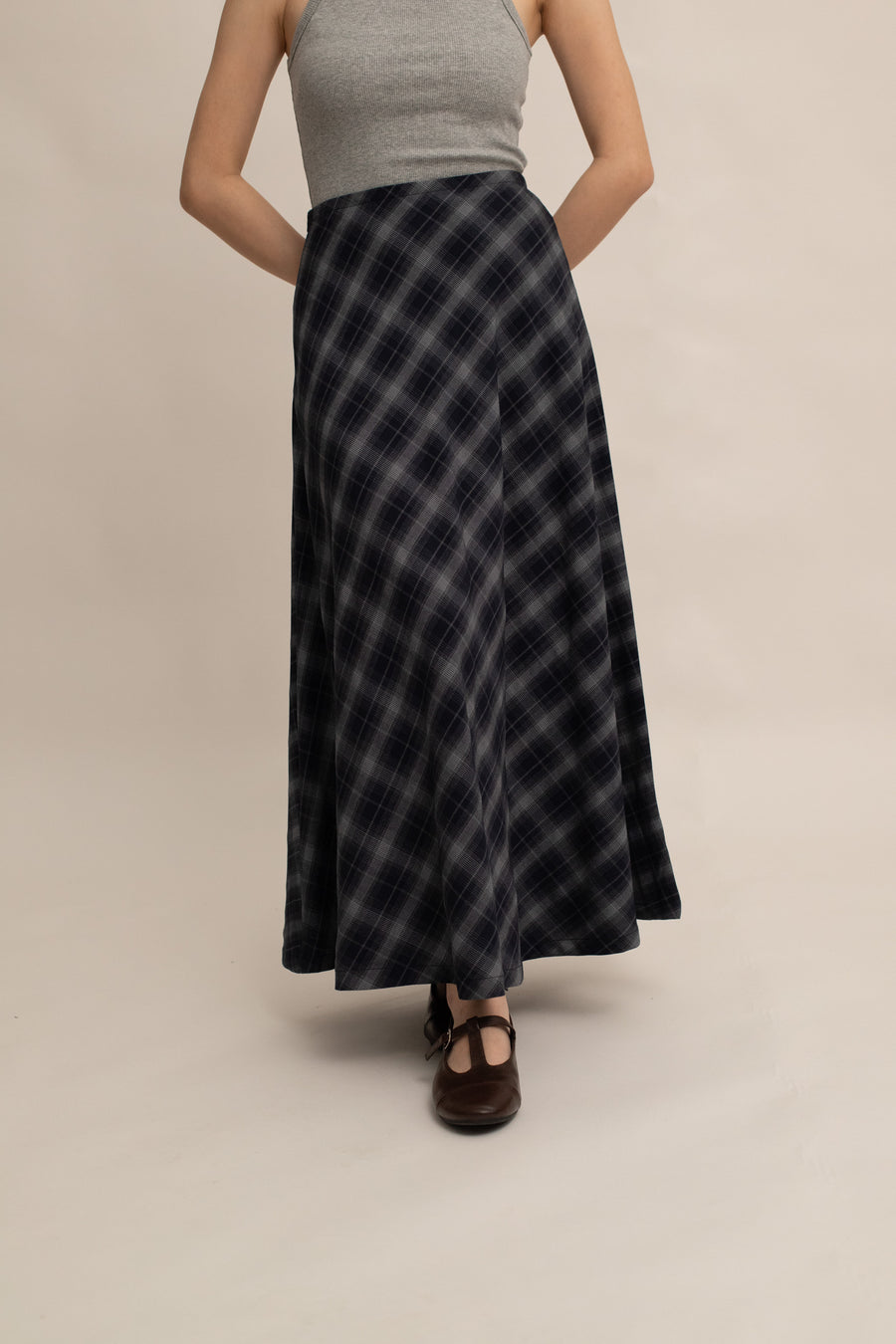 Revee Plaid A-Line Skirt