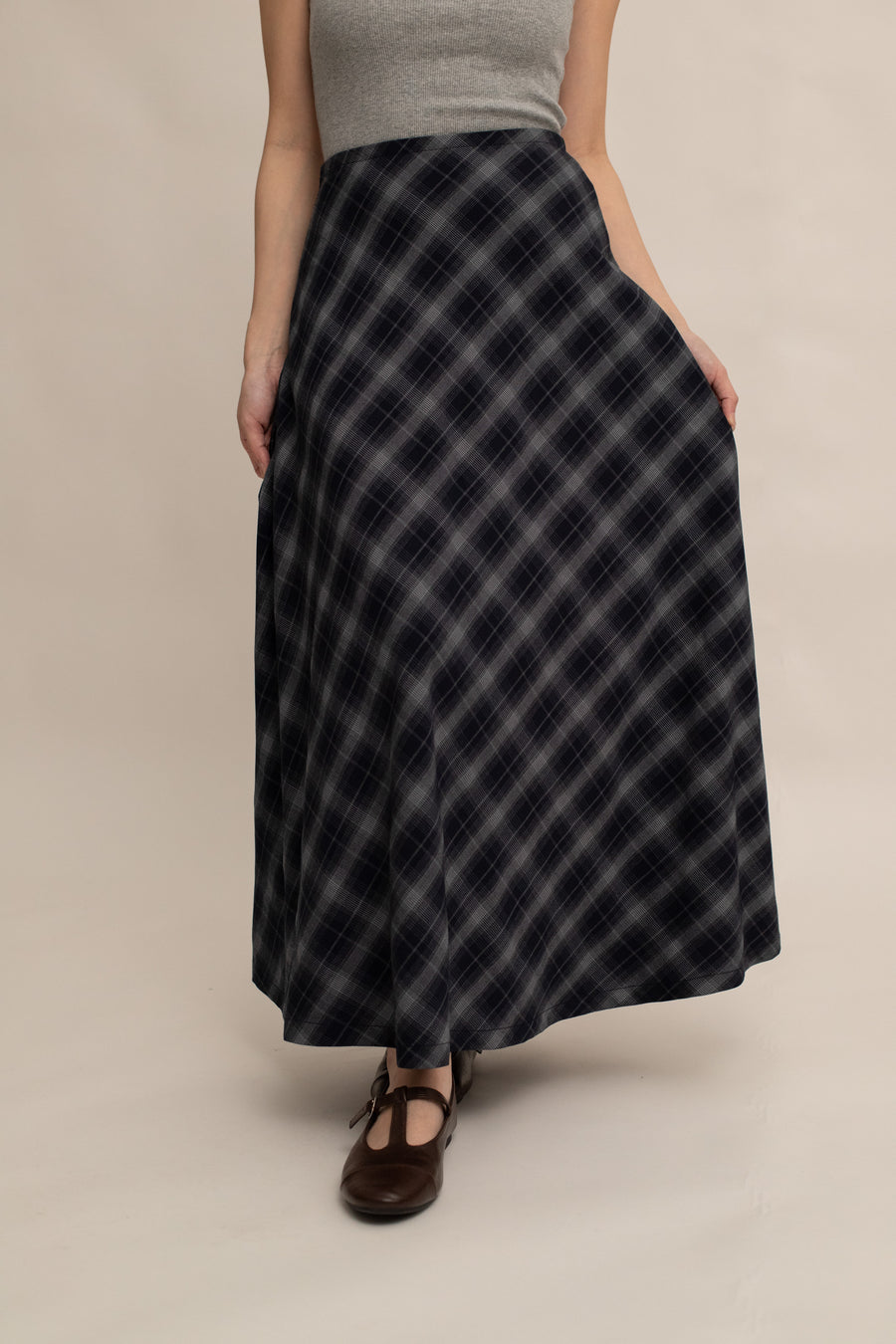 Revee Plaid A-Line Skirt
