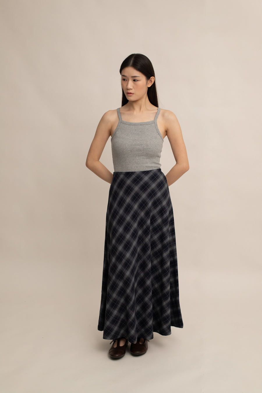 Revee Plaid A-Line Skirt
