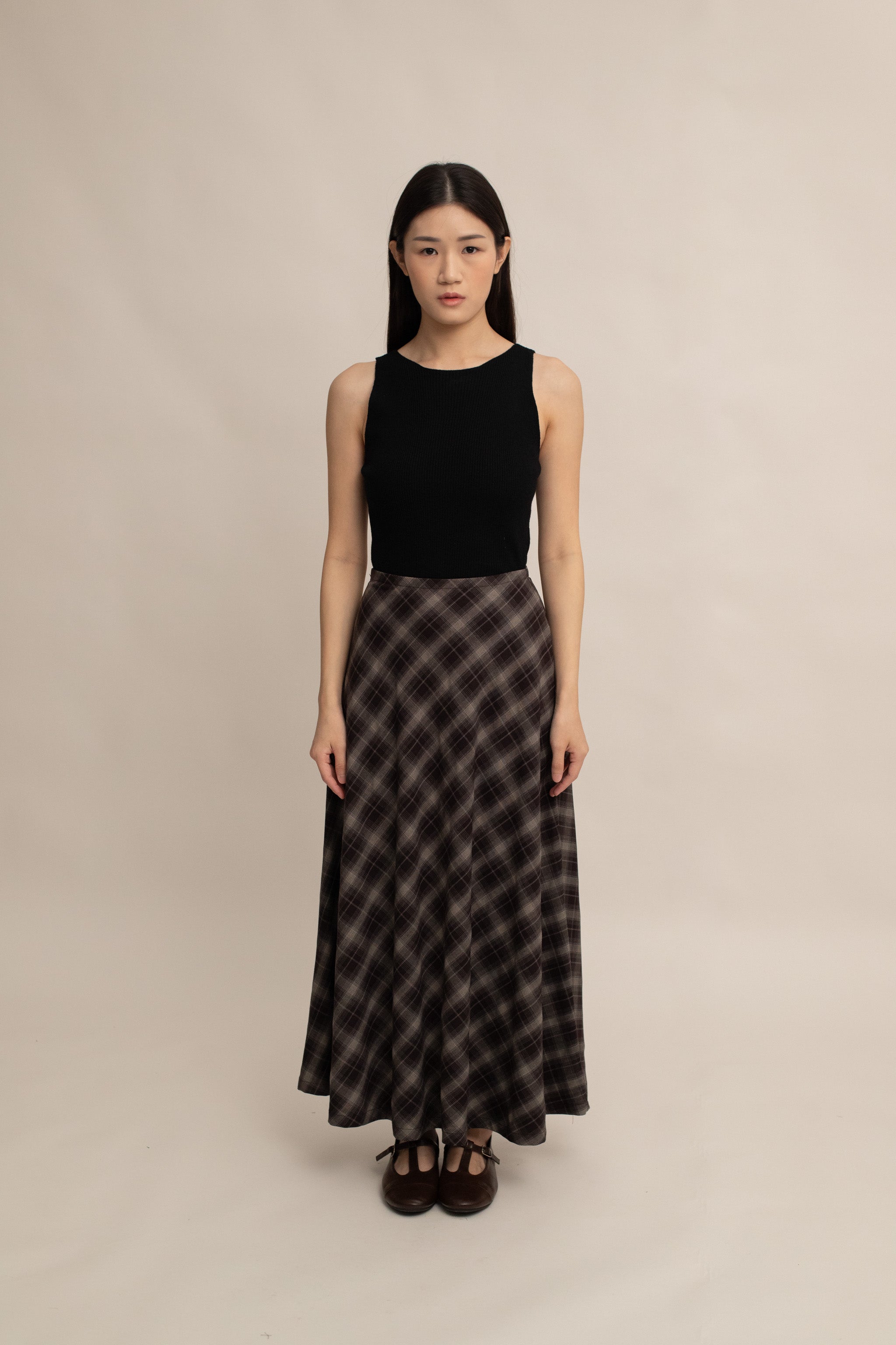Revee Plaid A-Line Skirt