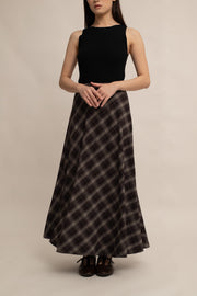 Revee Plaid A-Line Skirt