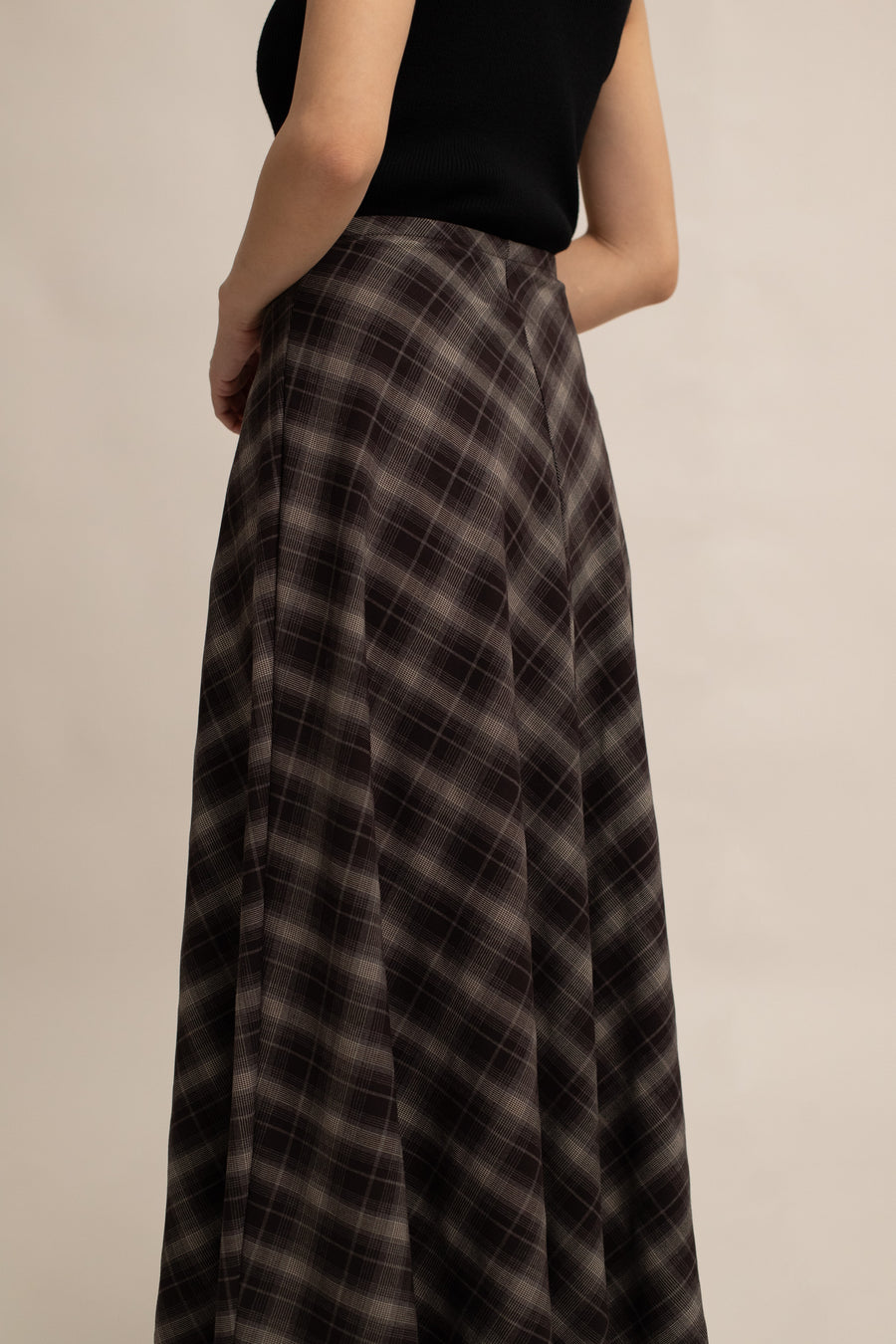 Revee Plaid A-Line Skirt