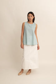Serra Tie Back Linen Top