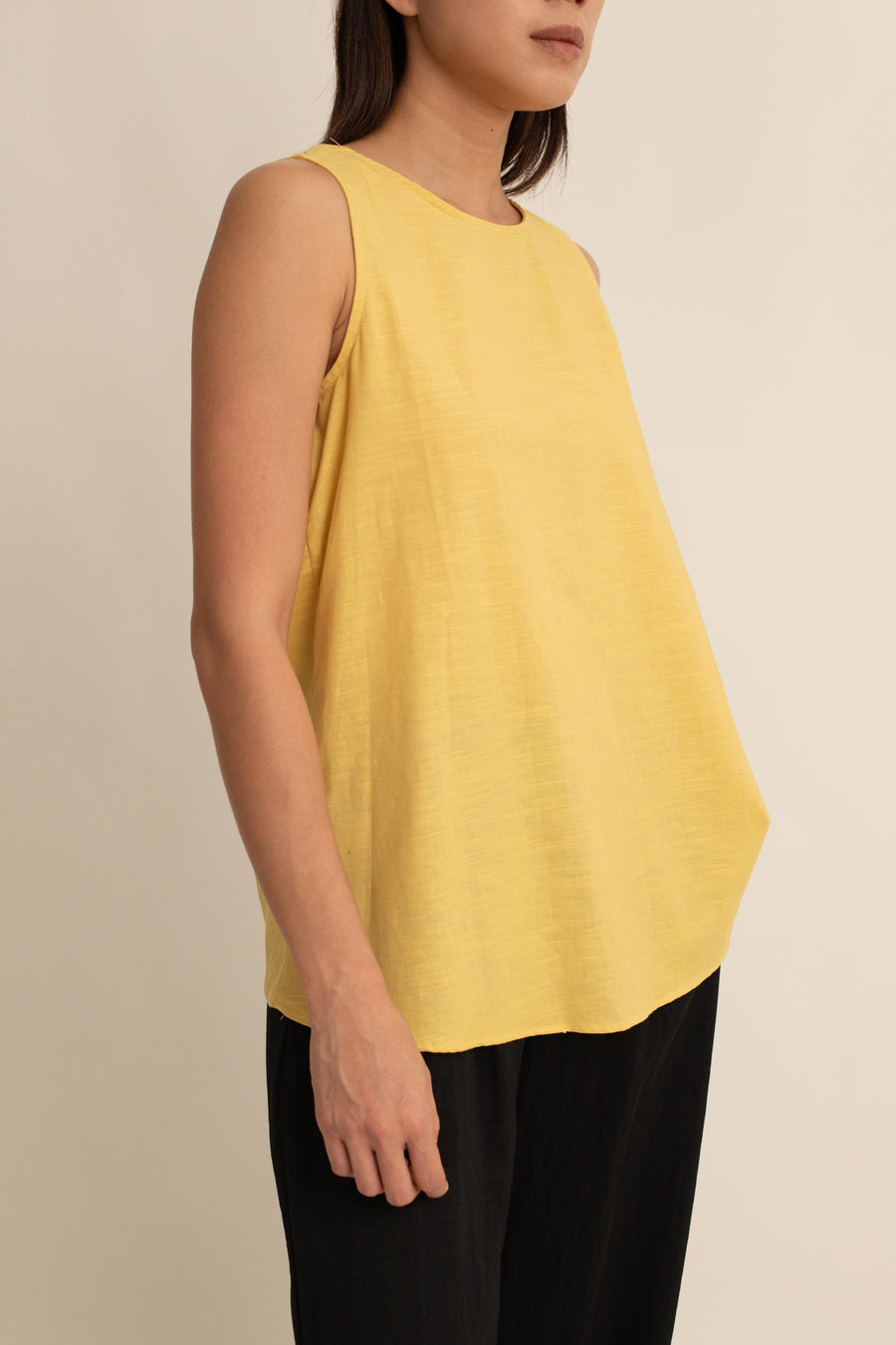 Serra Tie Back Linen Top