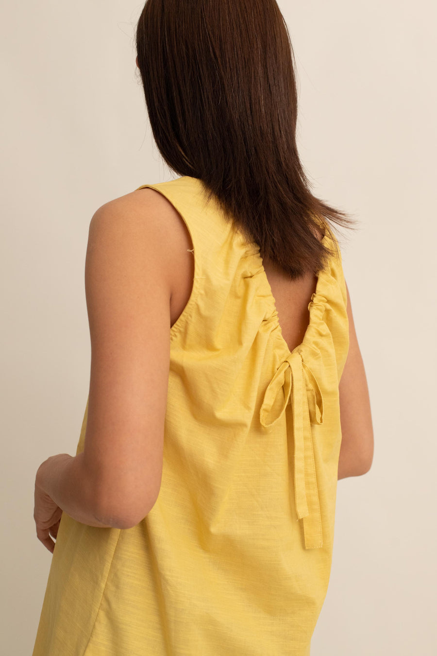Serra Tie Back Linen Top