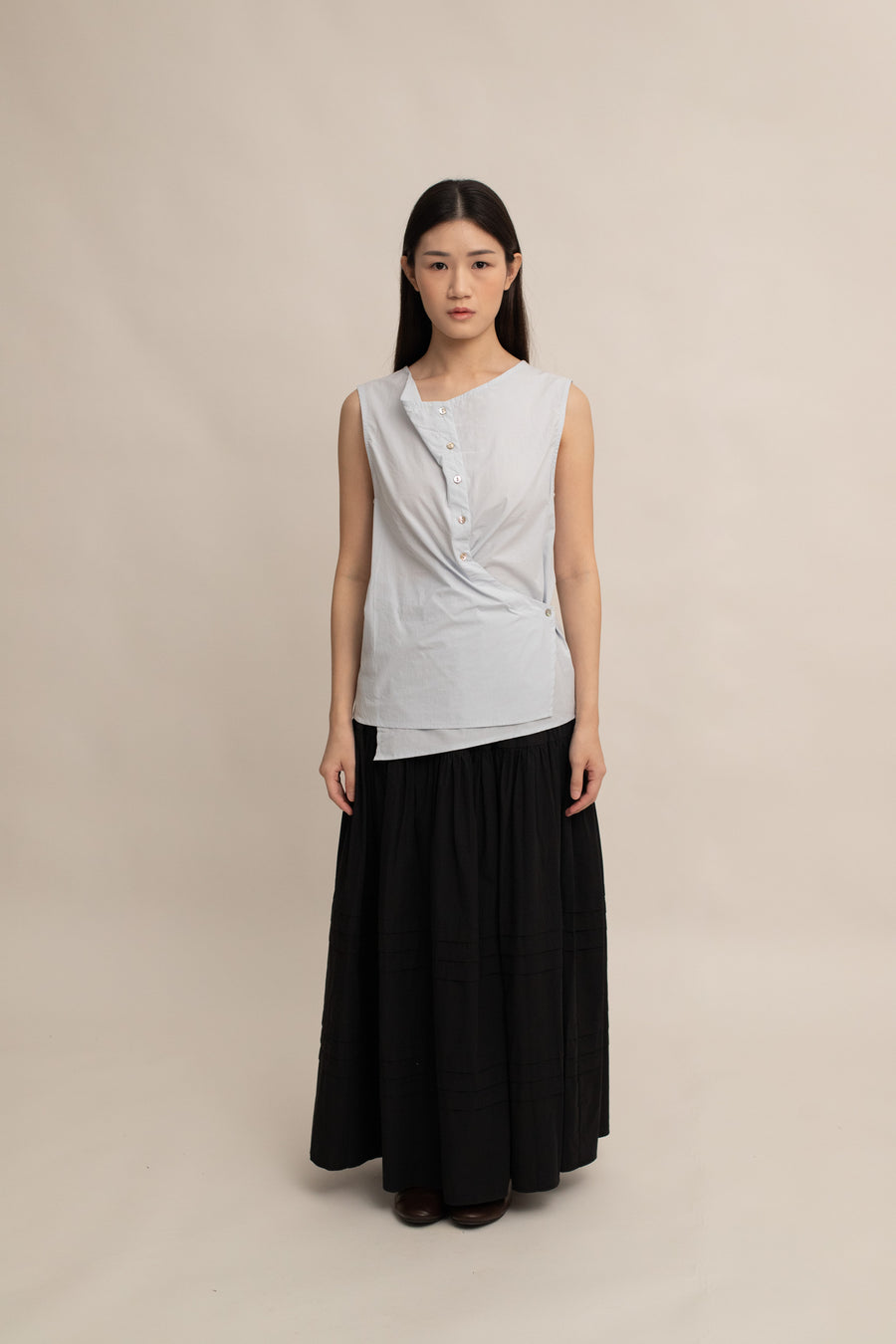 Tara Button Top