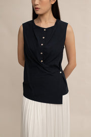 Tara Button Top