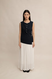 Tara Button Top