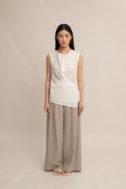 Tara Button Top