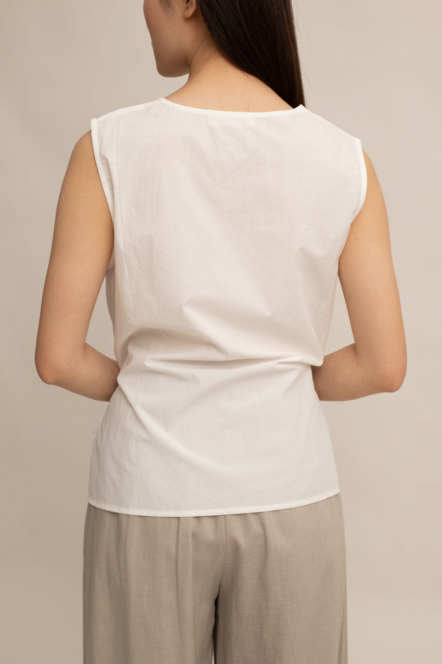 Tara Button Top
