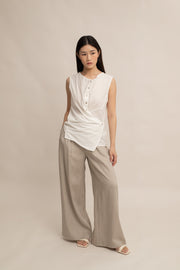 Tara Button Top