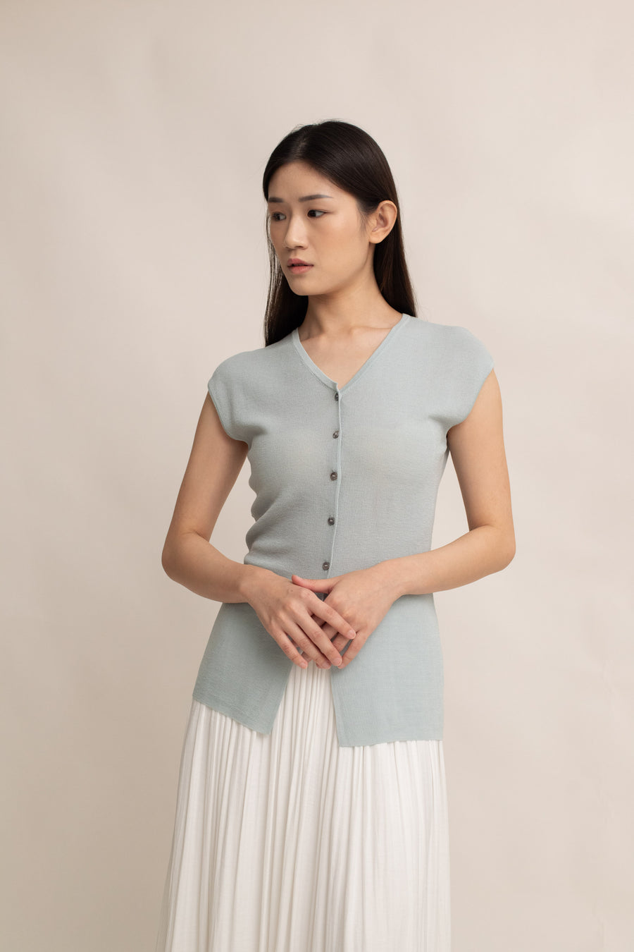 Teddy Soft Knit Tie Vest