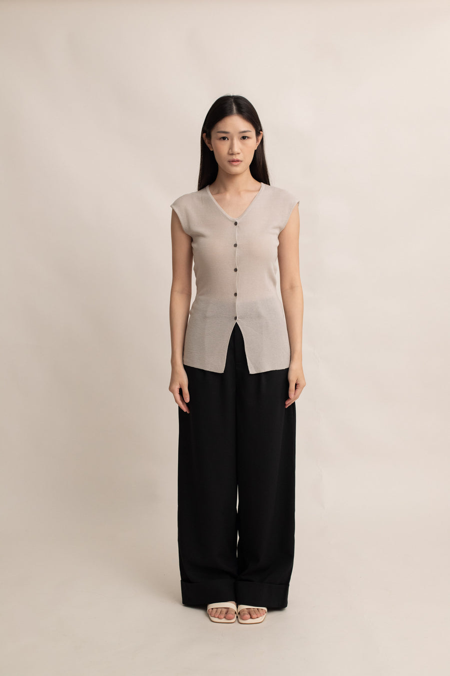 Teddy Soft Knit Tie Vest
