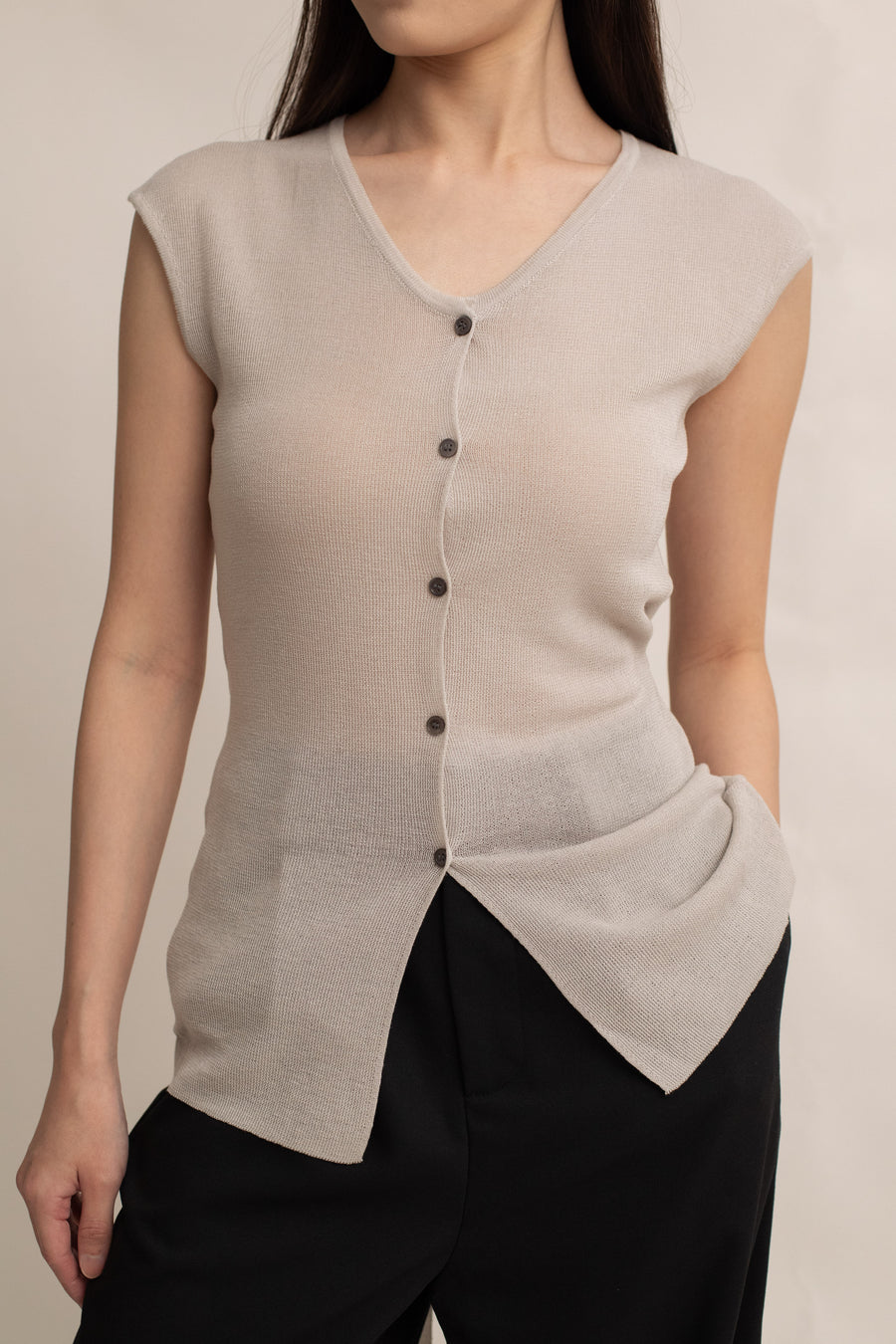 Teddy Soft Knit Tie Vest