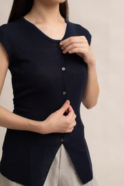 Teddy Soft Knit Tie Vest